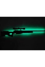 Awp Sniper Led Işıklı Ahşap Tablo