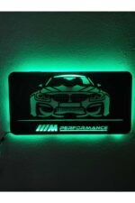 Bmw Performance Led Işıklı Ahşap Tablo