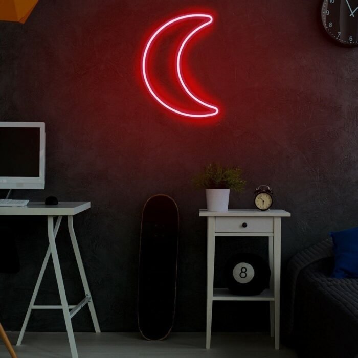 Ay Dekoratif Neon Aydınlatma