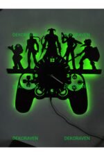 Gamer Led Işıklı Duvar Saati