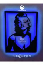 Marilyn Monroe Led Işıklı Ahşap Tablo