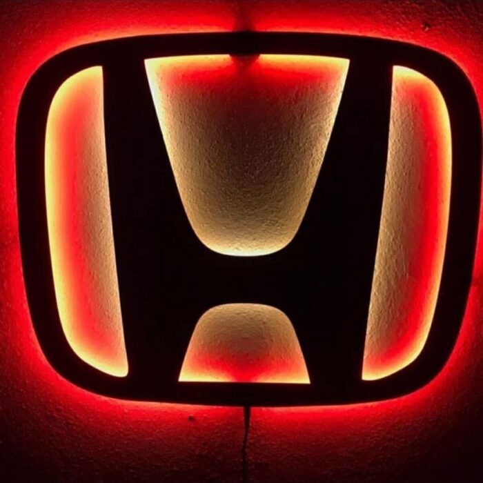Honda Ledli Duvar Süsü Mdf Tablo Duvar Aksesuarı Ahşap Tablo