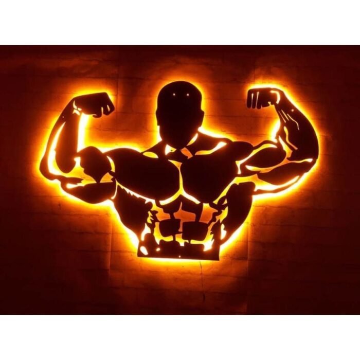 Stronger Ledli Duvar Süsü Mdf Tablo Duvar Aksesuarı Ahşap Tablo