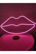 Dudak Dekoratif Neon Led Aydınlatma