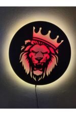 Aslan Led Işıklı Tablo