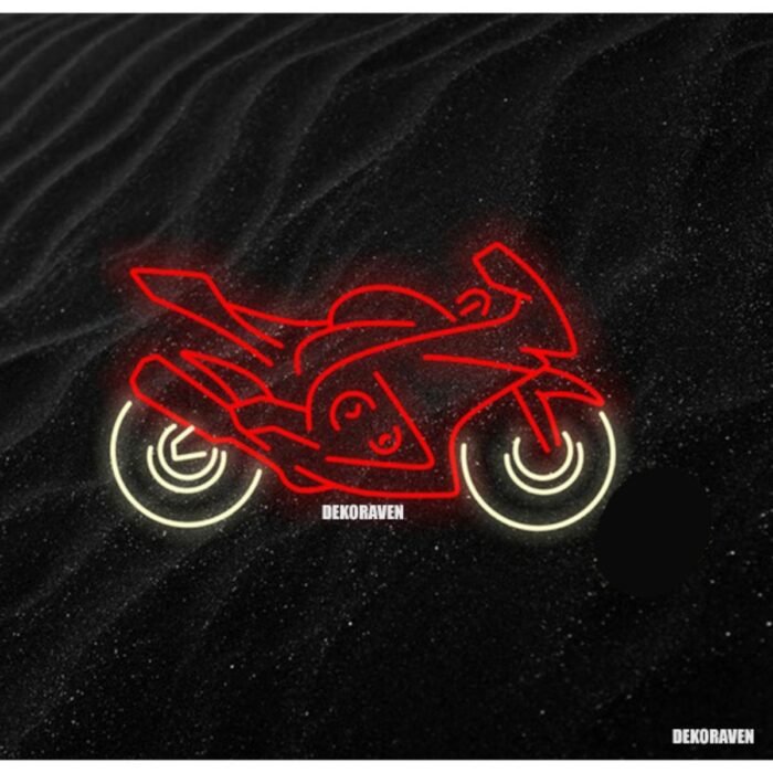 Spor Motor Neon Led Tabela Dekoratif Aydınlatma