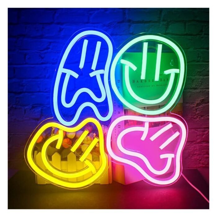 Yüzler Neon Tabela Dekoratif Aydınlatma
