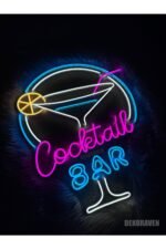 Cocktail Bar Neon Tabela Dekoratif Aydınlatma