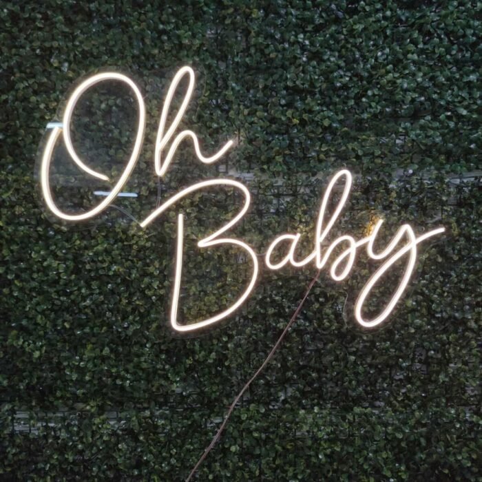 Oh Baby Neon Led Tabela Dekoratif Aydınlatma(70x35cm)