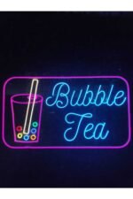 Bubble Tea Neon Led Tabela (80x40cm)