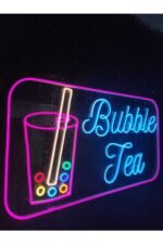 Bubble Tea Neon Led Tabela (80x40cm) - Görsel 3