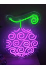 One Piece Şeytan Meyvesi Neon Tabela Dekoratif Aydınlatma - Görsel 2
