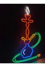 Nargile Neon Led Tabela Dekoratif Aydınlatma(50x35cm) - Görsel 4
