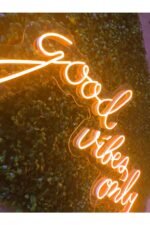 Good Vibes Only Neon Led Tabela Dekoratif Aydınlatma(80x45cm) - Görsel 4