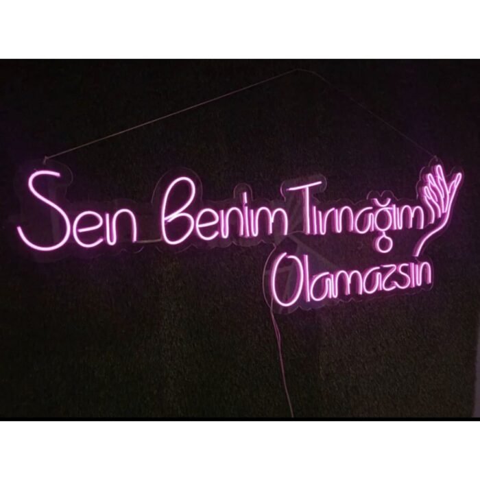 Sen benim tırnağım olamazsın el neon led