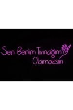 Sen benim tırnağım olamazsın el neon led - Görsel 2