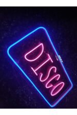 Disco neon Led tabela dekoratif aydınlatma(60x30cm) - Görsel 2