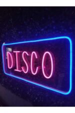 Disco neon Led tabela dekoratif aydınlatma(60x30cm) - Görsel 4