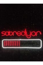 Sabrediyor yazı neon led tabela (60x40cm)