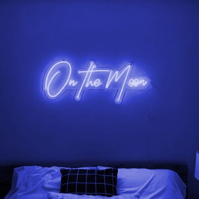 On The Moon yzı neon led tabela(70x40cm)
