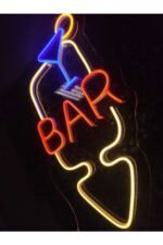 Bar Kadeh Neon yazı Led Tabela Dekoratif Aydınlatma(60x30cm) - Görsel 4