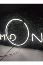Moon Ay Neon Led Tabela Dekoratif Aydınlatma (50x30cm) - Görsel 3