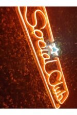 Social Club Gta Neon Led Tabela Dekoratif Aydınlatma(60x20cm) - Görsel 2