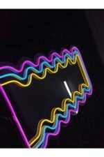 Neon Işıklı Ayna (80x40cm) - Görsel 4