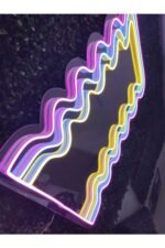 Neon Işıklı Ayna (80x40cm) - Görsel 6