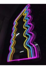 Neon Işıklı Ayna (80x40cm) - Görsel 7