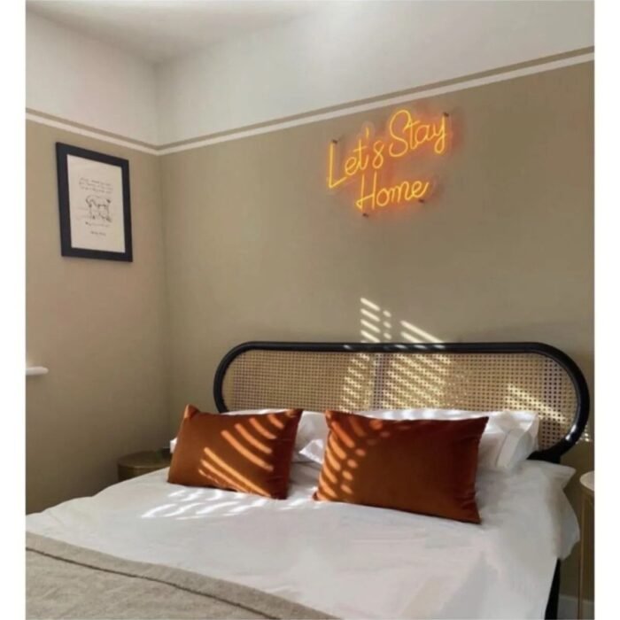 Lets Stay Home Neon Led Tabela Duvar Dekoru(50x30cm)
