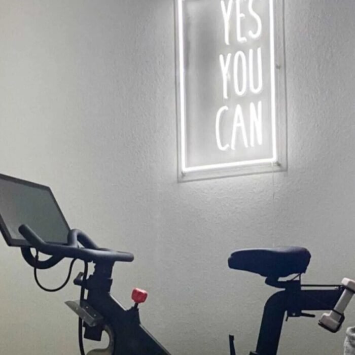 Yes You Can Yazılı Neon Led Tabela Dekoratif Aydınlatma (70x40cm)