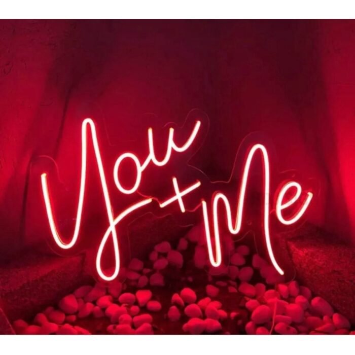 You+ Me Dekoratif Neon Led Tabela (50x30cm)