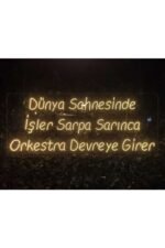 Söz Yazılı Neon Tablo Tabela