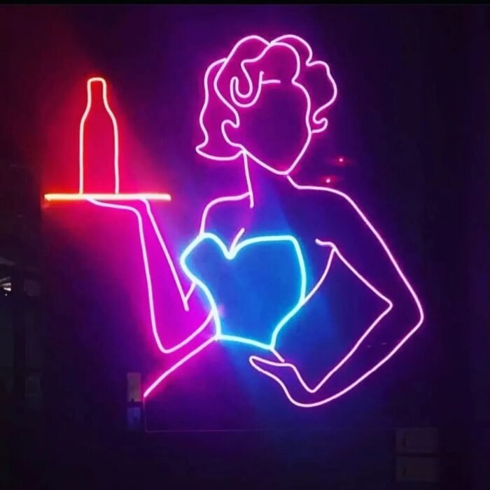 Garson Kafe Neon Led Tabela (60x50cm)