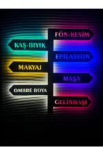 Kuaför led ışıklı tablo(50x50cm) - Görsel 4