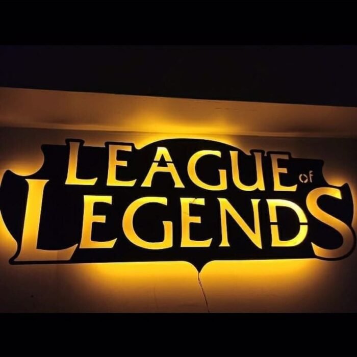 Lol Ledli Duvar Süsü Mdf Tablo Duvar Aksesuarı Ahşap Tablo
