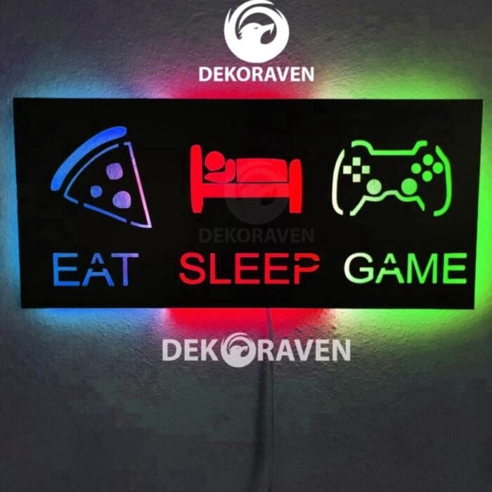 Gamer Led Işıklı Tablo