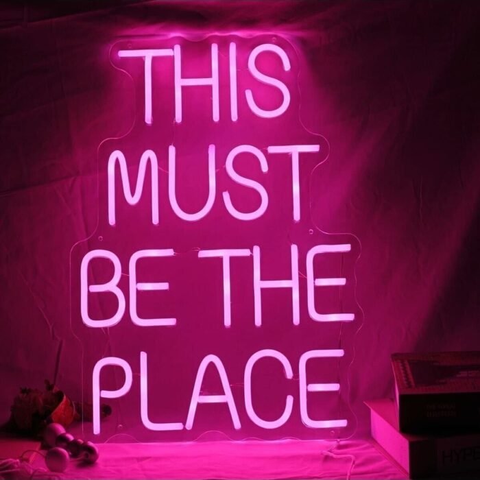This Must Be The Place Neon Tabela Neon Yazı Dekoratif Aydınlatma