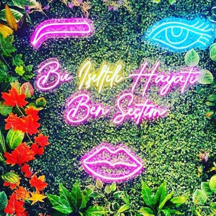 B Bu Işıltılı Hayatı Ben Seçtim Yazılı Neon Led