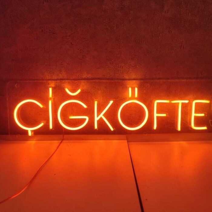 Çiğköfte Neon Tabela Neon Yazı Dekoratif Aydınlatma Ve Gece Lambası