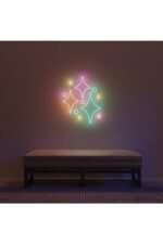Yıldızlar Pırıltı Neon Tabela Neon Yazı Dekoratif Aydınlatma Ve Gece Lambası