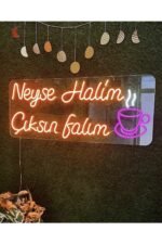 Neyse Halim Çıksın Falım Yazılı Neon Led
