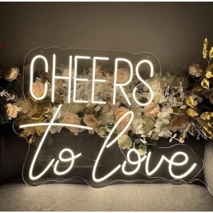 Cheers To Love Neon Led Yazı