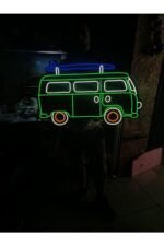 Karavan - Neon Led Dekoratif Duvar Yazısı Tabelası Aydınlatması Gece Lambası Smc -1020