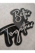 Better Together Neon Düğün Nişan Söz Tabela Işık Aydınlatma Nişan Arka Plan Organizasyon Led Neon