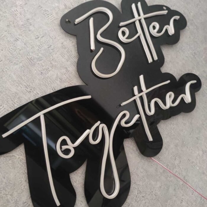 Better Together Neon Düğün Nişan Söz Tabela Işık Aydınlatma Nişan Arka Plan Organizasyon Led Neon