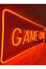 Game On Gamer Neon Led Tabela Neon Yazı Duvar Dekorasyon