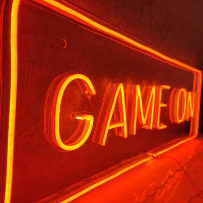 Game On Gamer Neon Led Tabela Neon Yazı Duvar Dekorasyon