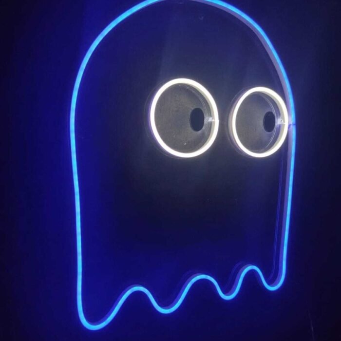 Pacman Hayalet Neon Tabela Neon Yazı Dekoratif Aydınlatma Ve Gece Lambası